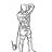 Standing One Arm Low-Pulley Triceps Extension